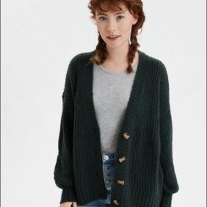 American Eagle Oversized Button-Up Cardigan